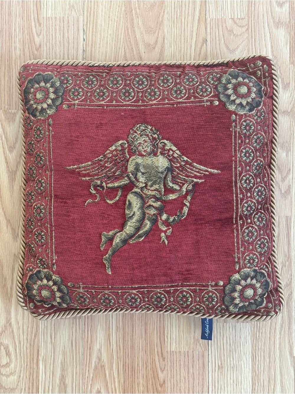 Rich Red Angel Accent Pillow by Ashford Court